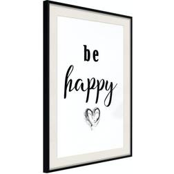 Arkiio Affisch Be Happy [Poster] 20x30 Poster